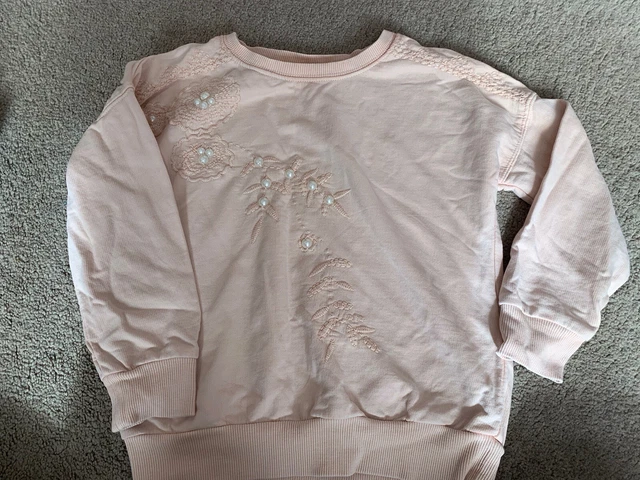 Worn Once Next Pale Pink Pearl Swearshirt Jumper Top 5 Years