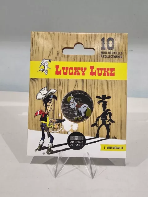 Mini Medaille Touristique Monnaie Paris Colorisée LUCKY LUKE "Joly Jumper"