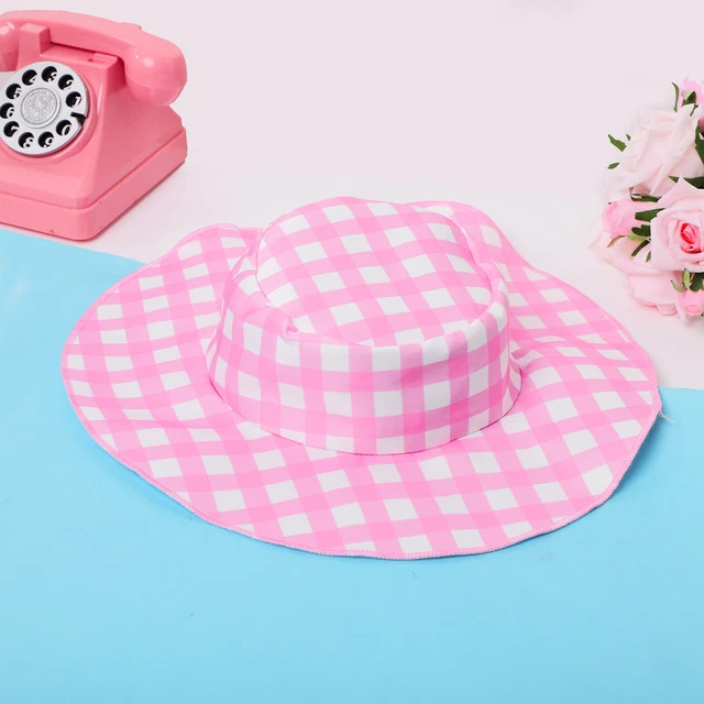 Abito elegante per bambine accessorio costume natalizio cappello di Carnevale rosa festa