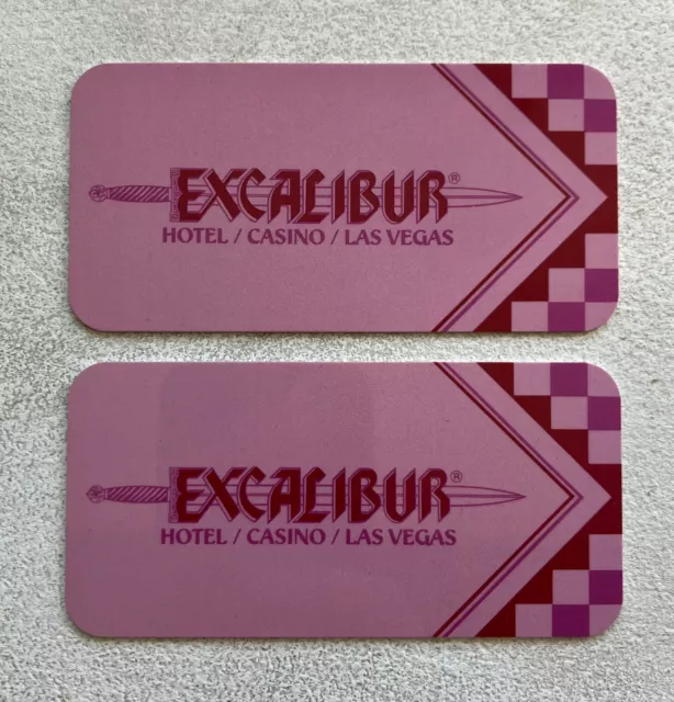 2 EXCALIBUR Hotel / Casino / Las Vegas room key cards