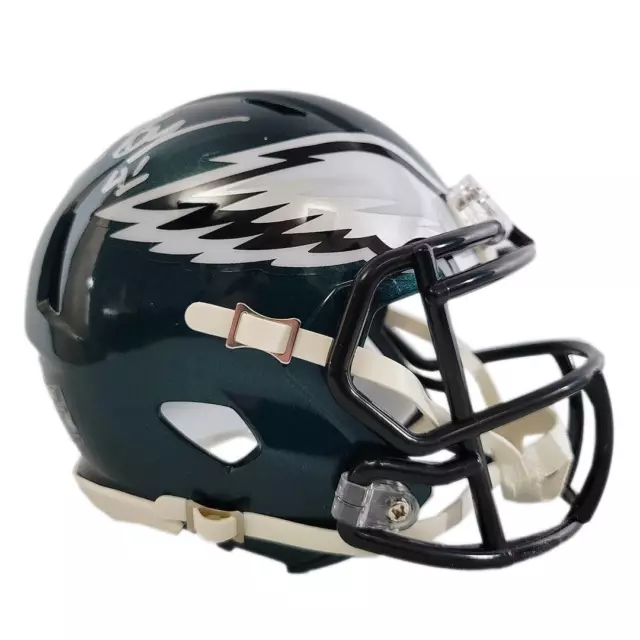 Keith Byars Signed Philadelphia Eagles Speed Mini Replica Football Helmet (Becke 3