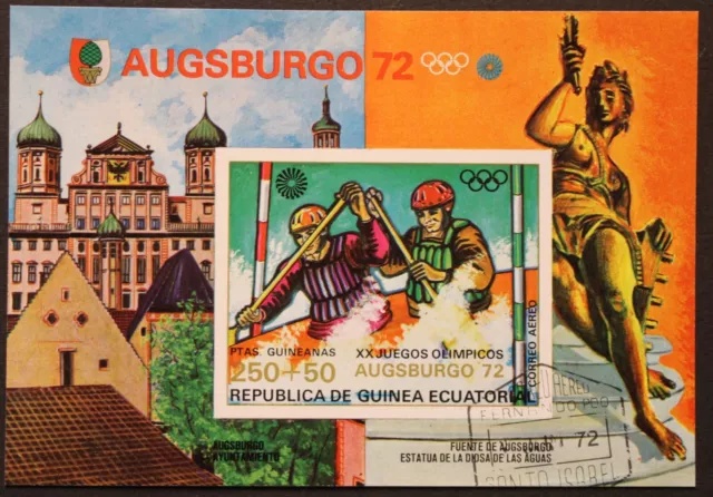 Äquatorialguinea: Michel Block-Nr. 10 "Olymp. Sommerspiele´72" aus 1972, gest.