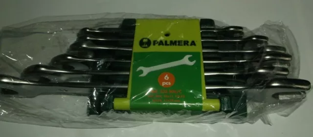 Palmera 6 Piece Spanner set 6 7 8 9 10 11 12 13 14 15 17 19 Stand, Wall Mounting