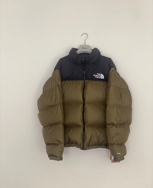 THE NORTH FACE Piumino Uomo 1996 Retro Nuptse 700 - XL - Oliva/Nero.