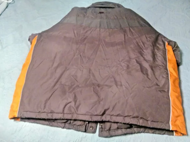FUBU WINTER COAT Ski Jacket Gray/Orange Hooded Mens XXXL $95.00 - PicClick