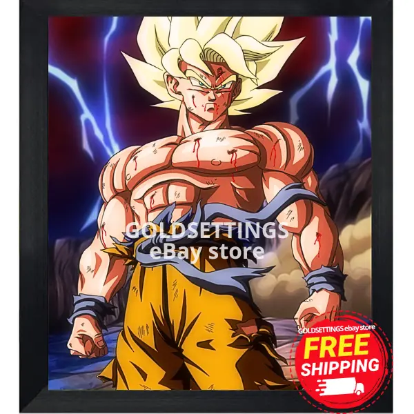 Dragon Ball Poster Cell and Saiyajins 18inx12in Free Shipping