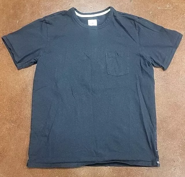 Rag & Bone Organic Cotton Short Sleeve Pocket Tee T Shirt Mens Large Blue