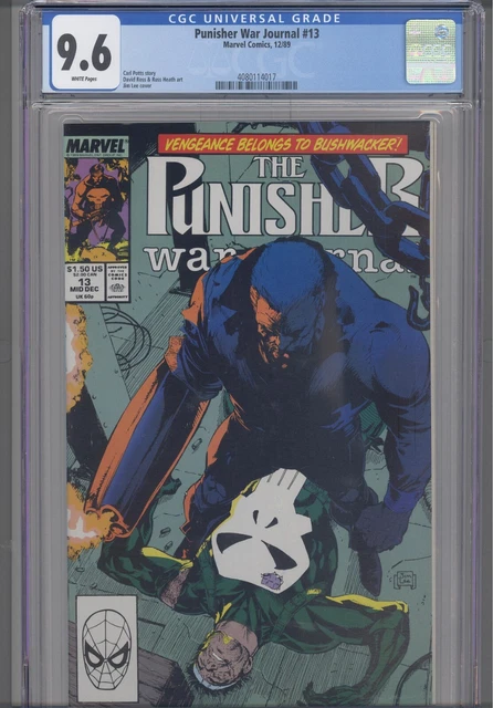 Punisher War Journal #13 CGC 9.6 1989 Marvel Comic Jim Lee Cover