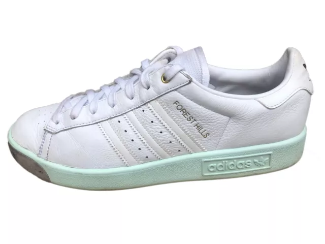 Adidas forest hills white green clearance