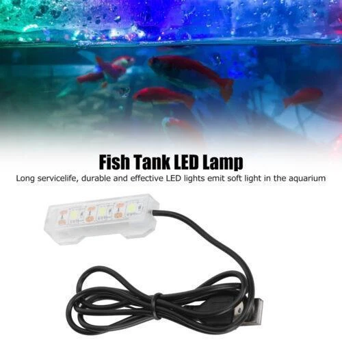 Aquarium LED Light for Mini Water Grass Plant Tank - Mini Lamp Accessory
