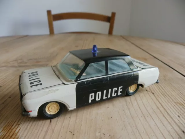 Voiture Police - Jouet Tole Ancien