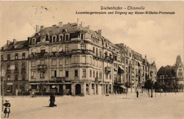 CPA AK DIEDENHOFEN THIONVILLE-Luxemburgertorplatz u Eingang zur Kaiser (454727)