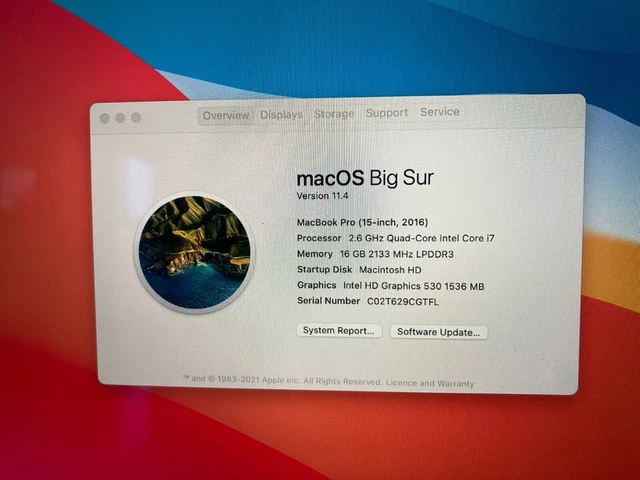 Apple MacBook Pro 15" 2017 i7 2.8GHz 16GB RAM 256GB SSD Space Grey (NEW Battery) 2