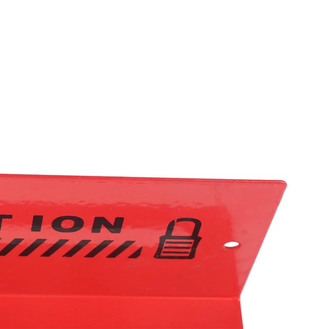 LOCKOUT TAGOUT LOCKS Station Red Steel Wall Mounted Alarm Reminder ...
