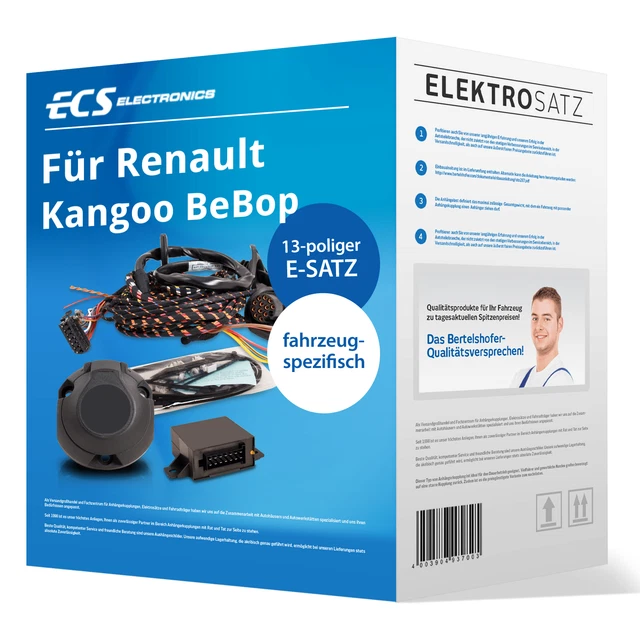 Elektrosatz 13-pol. spezifisch für Renault Kangoo BeBop 03.2009-jetzt TOP
