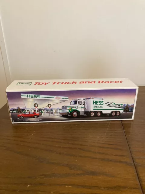 1988 Hess Toy Truck And Racer Nib