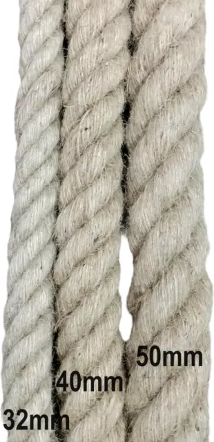 32MM SISAL JUTE Natural Fibre Hemp Manila  ROPE SOLD PER METRE