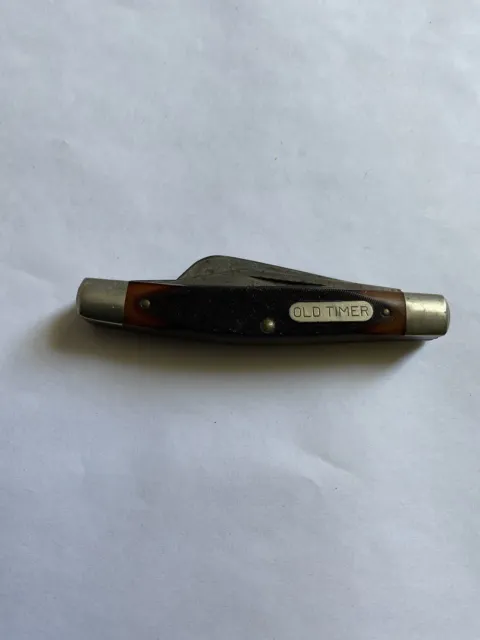 Vintage Schrade USA 340T Old Timer 3 Blade Folding Pocket Knife!