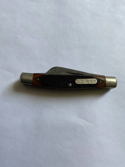 Vintage Schrade USA 340T Old Timer 3 Blade Folding Pocket Knife!