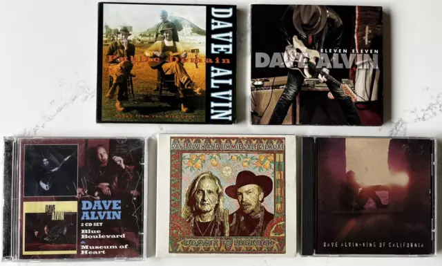 Bulk DAVE ALVIN 5CD's + 2CD set 6 ALBUMS Public Domain Eleven Jimmy Dale Gilmour