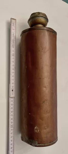 antica bottiglia da campo rame del 1850 bottiglia contenitore