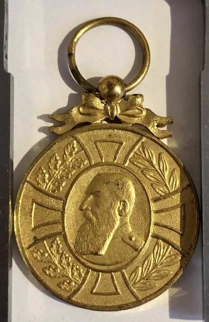 MÉDAILLE CROIX DE l'Yser 1914-1918 Belgique bronze WW1 Belgian Yser