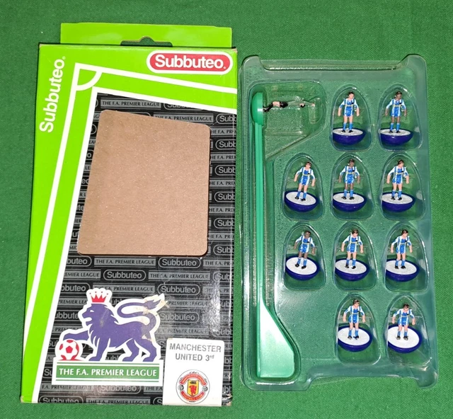 Équipe Complète Manchester City Vintage – Subbuteo Ultra Léger LW Réf 744 – Collection