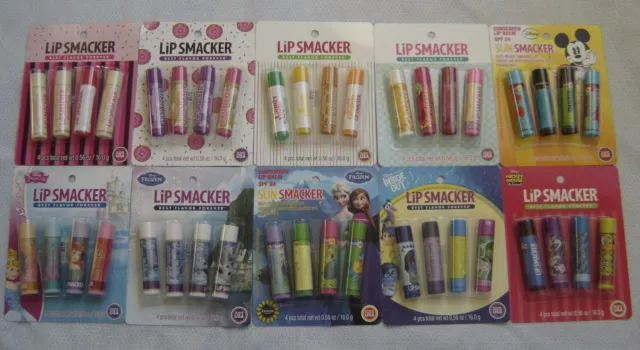 LiP SMACKER***4 Pcs***ASSORTED FLAVOR LIP BALMS>>>yOu chOOse<<<BRAND NEW~~SEALED 3