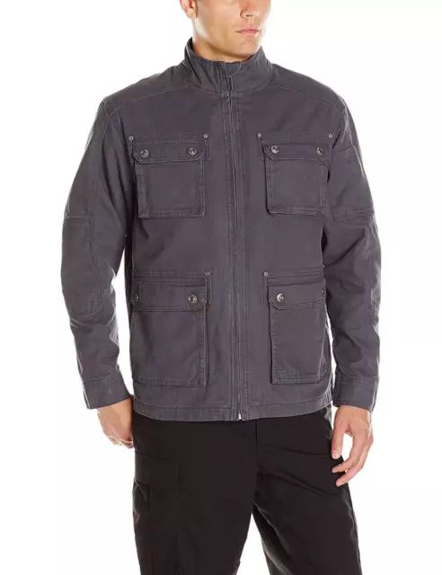 Mens Blackhawk Canvas Jacket Slate Tan - MSRP $175 Top Coat New with Tags