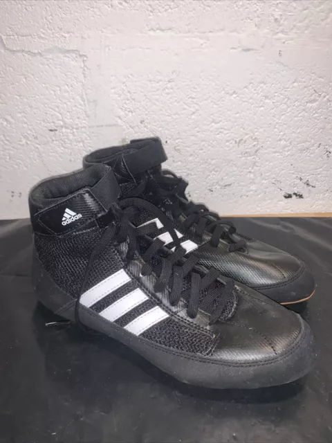 Adidas Boxing Boots UK Size 5.5 - Black Mens Fight Kids Boxing Shoes