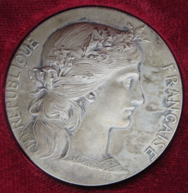Médaille En Argent République Française 1900 - Marianne & Alexandrine Léger