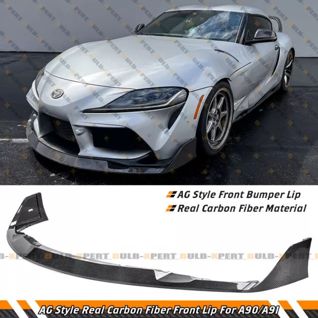 FOR 202023 TOYOTA Supra MK5 Real Carbon Fiber AG 3pc Style Front