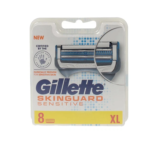 Cosmética Facial Gillette unisex SKINGUARD SENSITIVE cargador 8 recambios