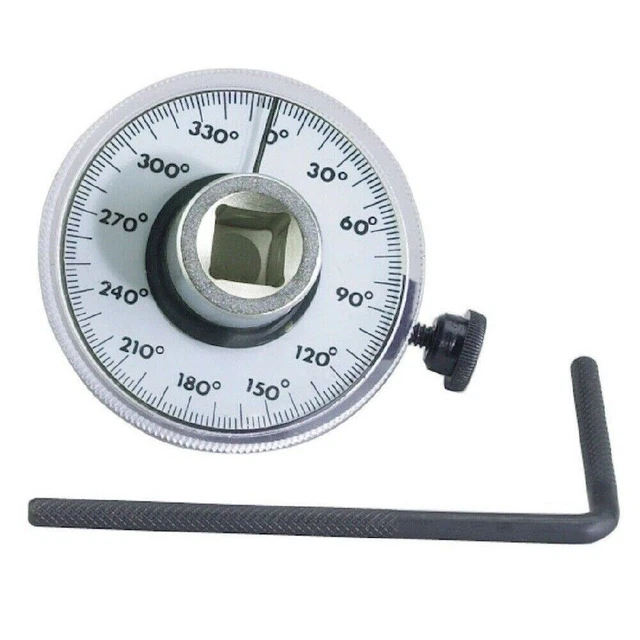 MEASURE TOOL ANGLE Gauge Meter Drive Torque Wrench Rotation 360 Degree