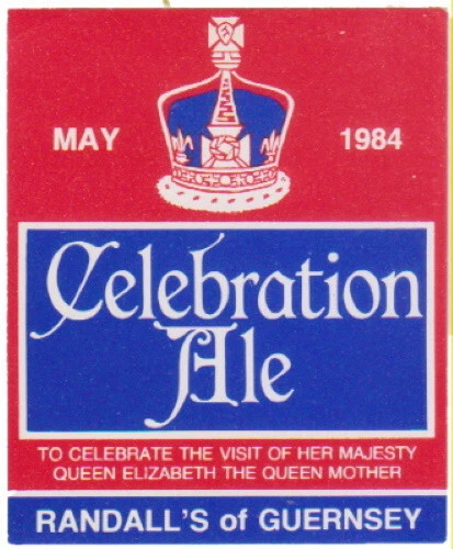Randalls Brewery Guernsey May 1984 Celebration Ale Beer Bottle Label