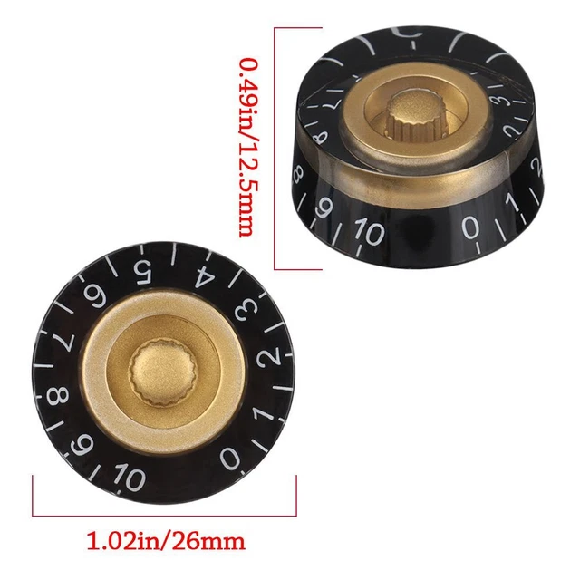 Boutons de volume de tonalité Interrupteur de réglage de basse For Les Paul LP 2