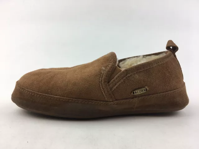 Acorn Romeo II Slippers Men's Size 8, Chestnut 3429