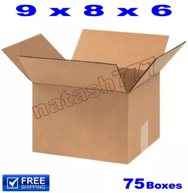 75 - 9x8x6 Cardboard Boxes 32ECT Mailing Packing Shipping Corrugated Carton
