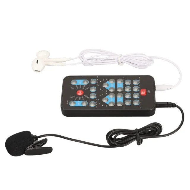 Live Sound Card Voice Changer 10 Sound Modes Handheld Sound Card Portable SPC