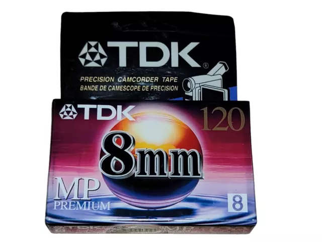 TDK MP Premium 8mm 120min Video Camcorder Cassette Tape (P6-120MP)