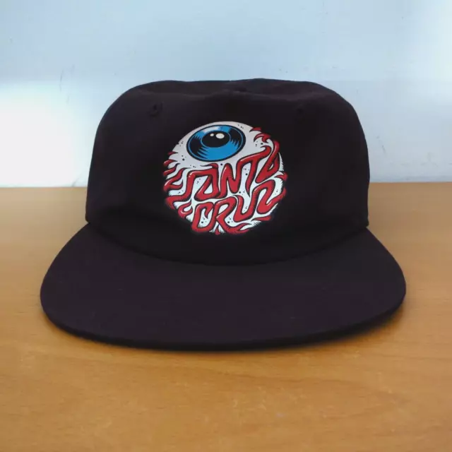 SANTA CRUZ Snapback Black Hat Cap One Size Fit Most