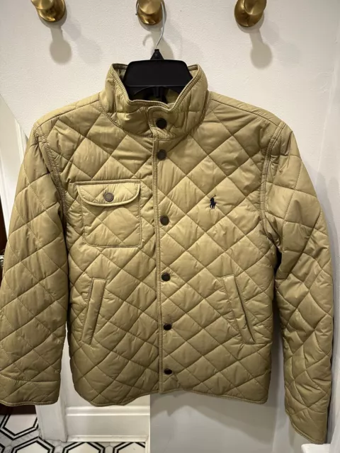 Boys POLO Ralph Lauren Quilted Jacket (Size Large 14/16) Snap Closure