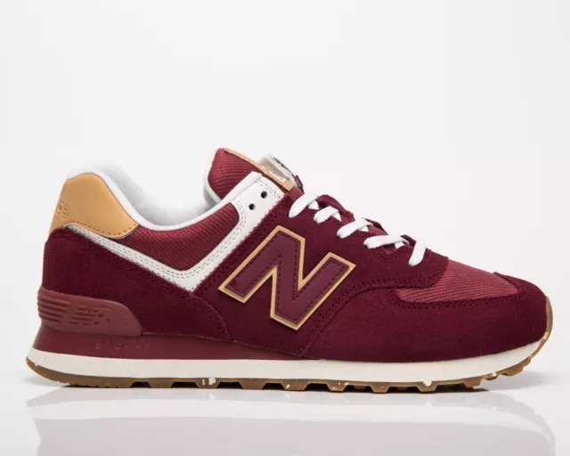 NEW BALANCE 574 Homme Grenat rable Bas D contract Athl tique