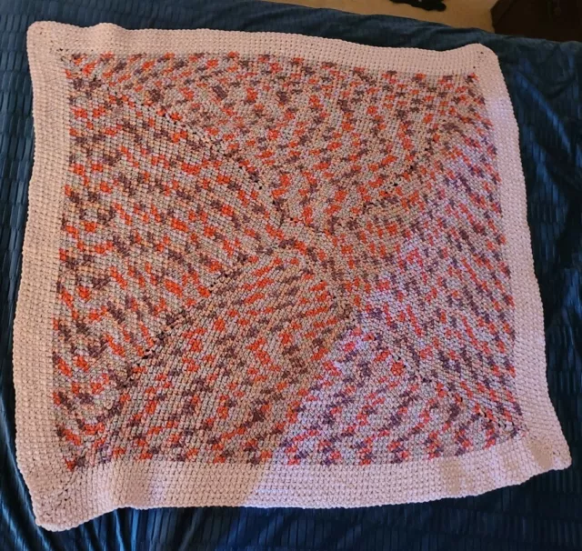 Handmade Crocheted Baby Or Lap Blanket