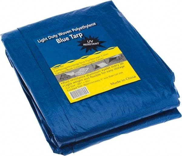 Value Collection 30' Long x 20' Wide Polyethylene Tarp & Dust Cover Blue