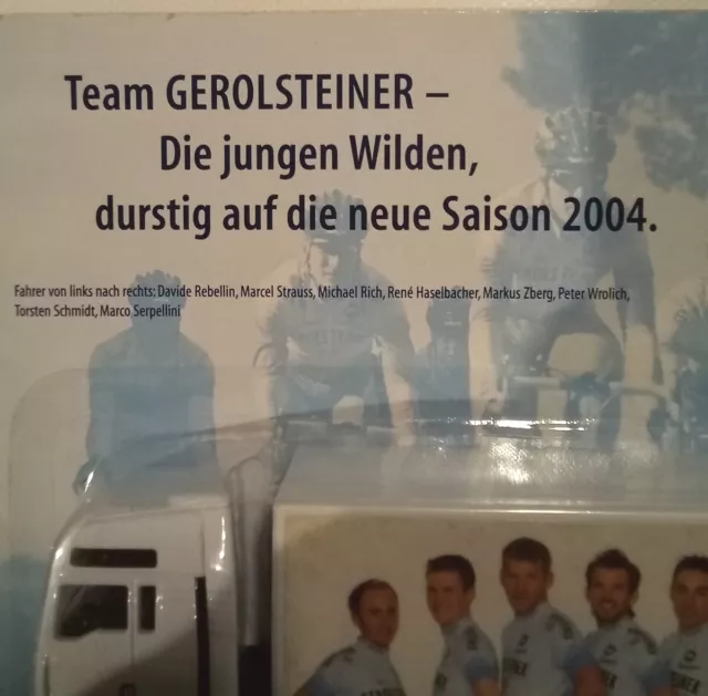 Gerolsteiner Werbetruck MAN TG 460 SZ Team Gerolsteiner Saison 2004  OVP 2