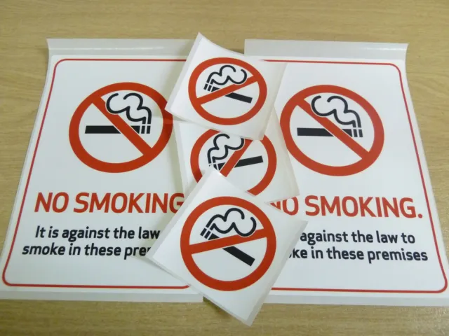 Non Fumeur Stickers, Plastique Durable Étiquettes, Choix De 2 Tailles