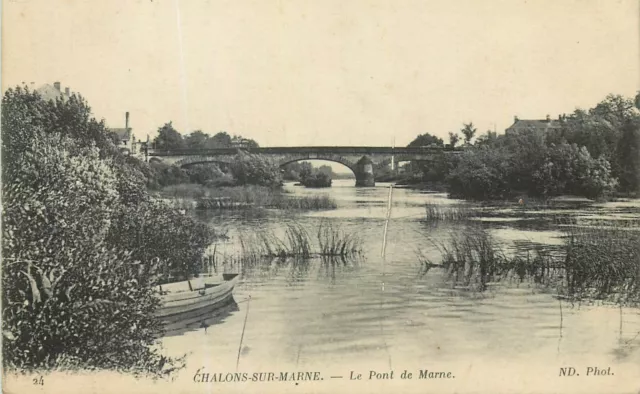 51 Chalons-Sur-Marne Le Pont De Marne