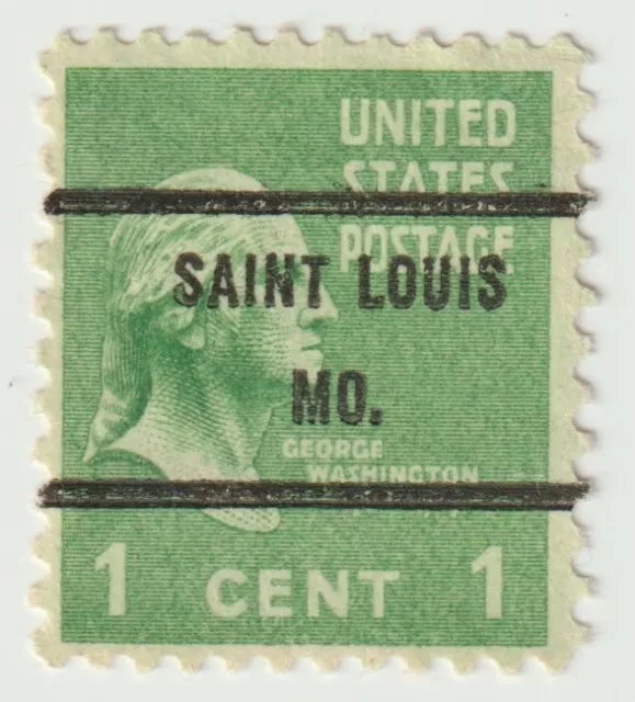 1938-1939 USA - George Washington - Precancel "SAINT LOUIS, MO." - 1 Cent Stamp