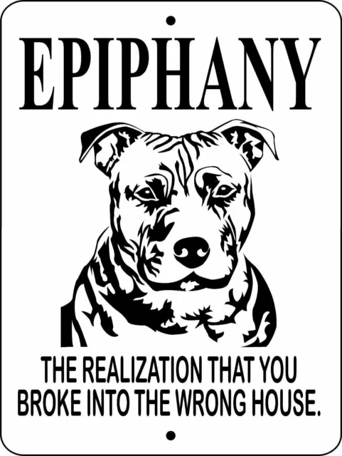 0623 Pit Bull Terrier 9"x12" Aluminum Sign